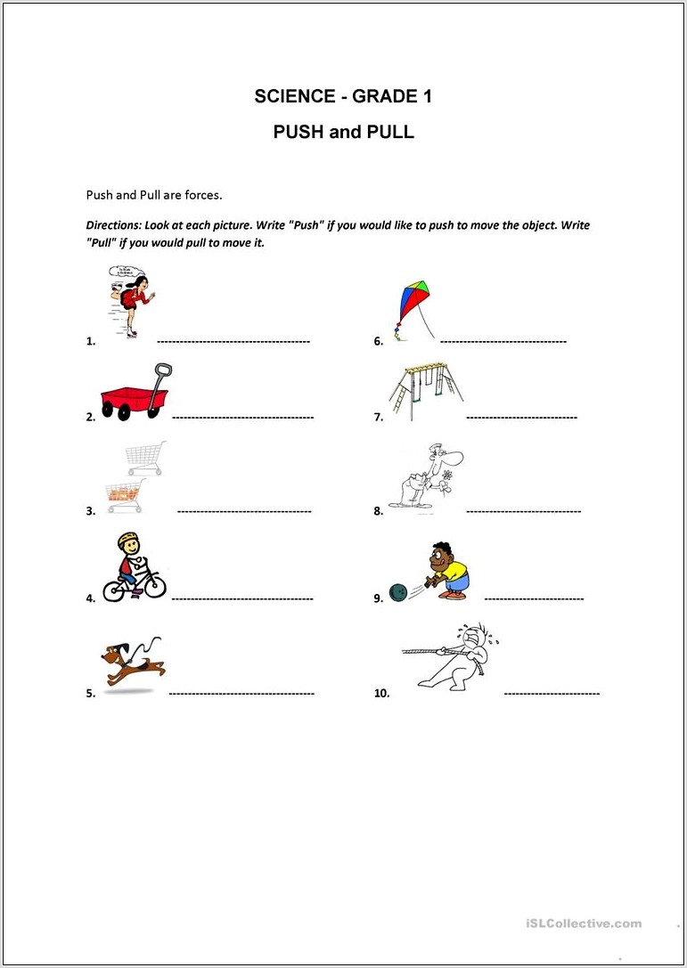 Printable Worksheet Grade 1