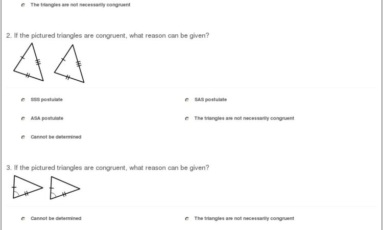 Printable Worksheet On Congruent Triangles