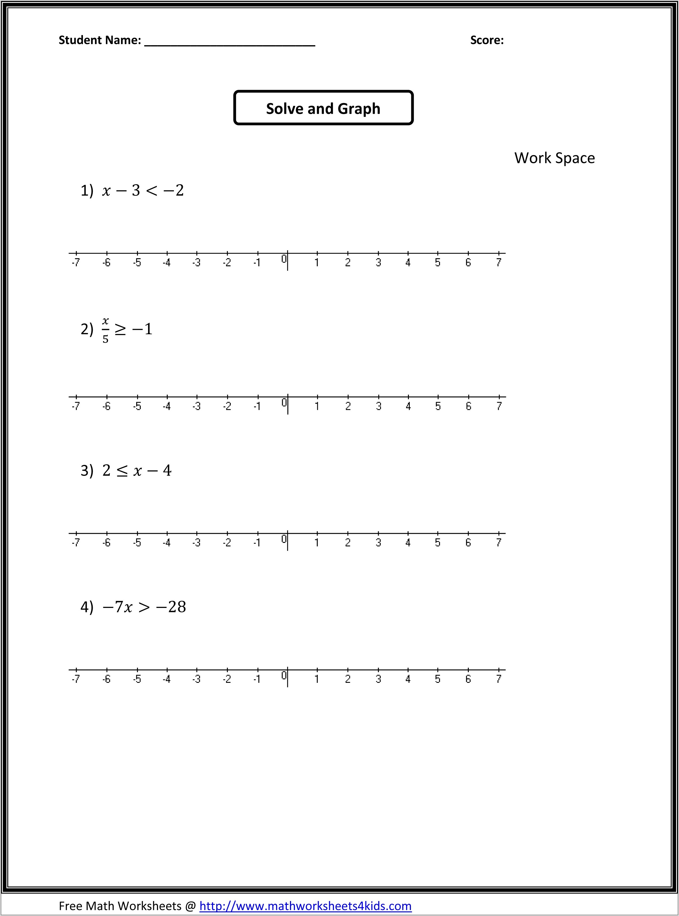 Printable Worksheets For 7th Grade