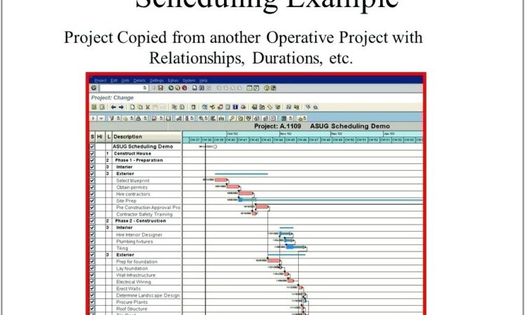 Project Schedule Network Diagram Example