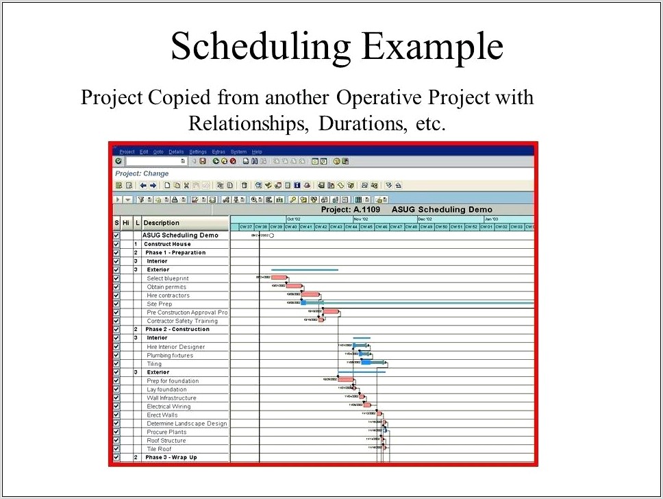 Project Schedule Network Diagram Example