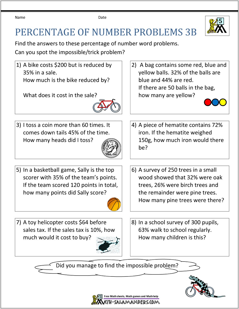 Proportion Word Problems Worksheets