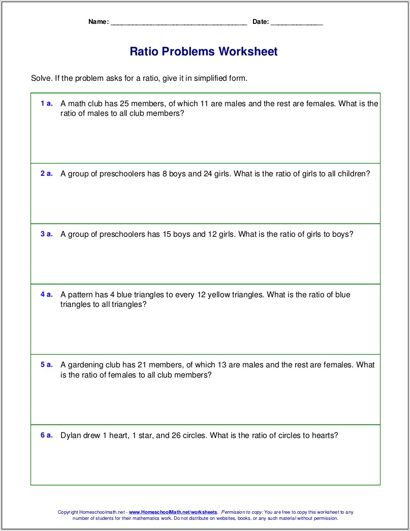 Proportions Word Problems Worksheet Algebra 1