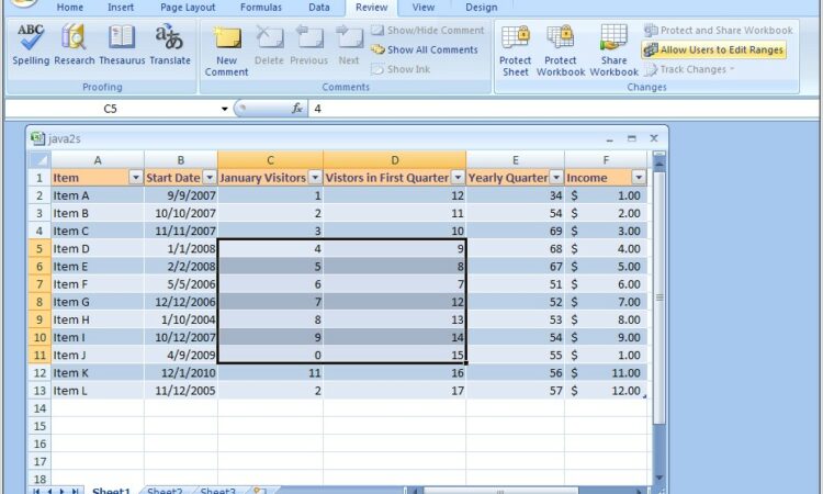 Protect Worksheet Excel 2007 With Password