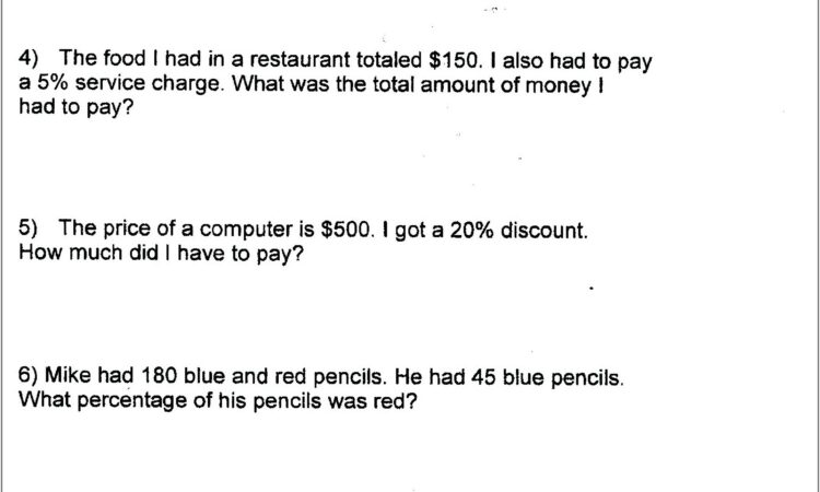 Ratio And Proportion Word Problems Worksheet