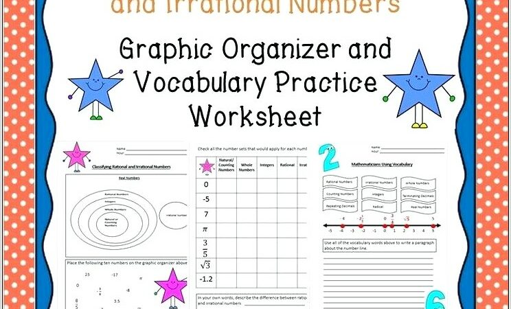 Rational Irrational Real Numbers Worksheet