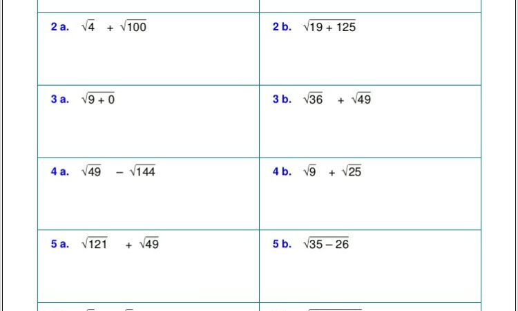 Rational Numbers Worksheet Grade 8 Pdf