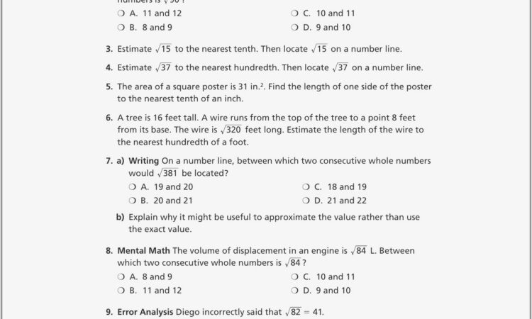 Rational Vs Irrational Numbers Worksheet Doc