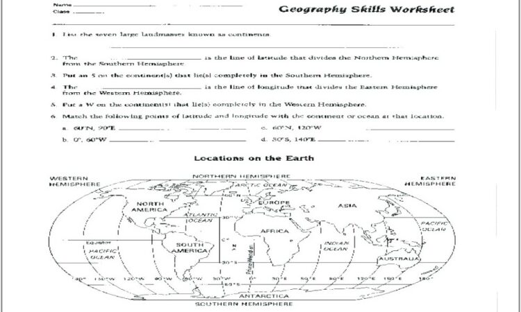 Reading A Map Worksheet For 2nd Grade