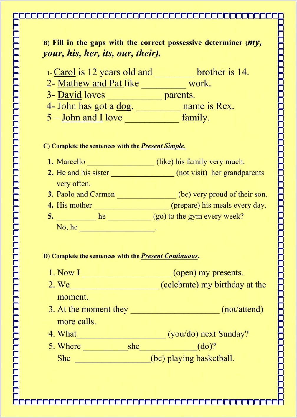 Reading Comprehension Worksheet And Answers