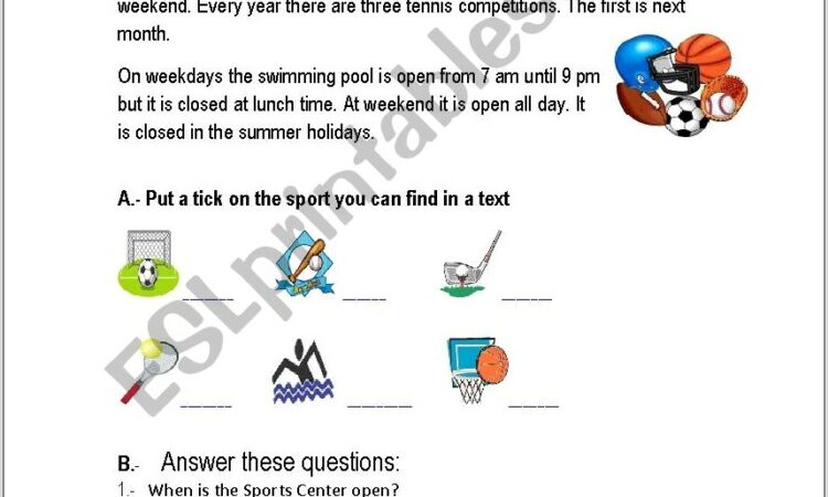 Reading Comprehension Worksheet Quiz