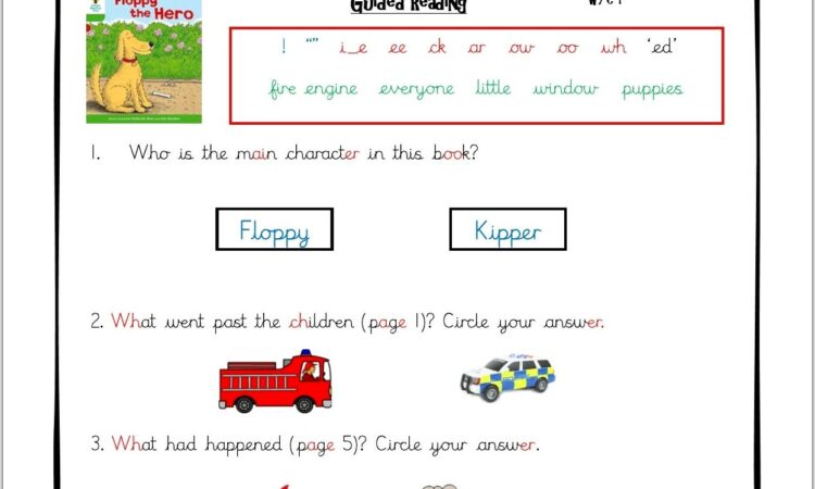 Reading Comprehension Worksheets Level 6