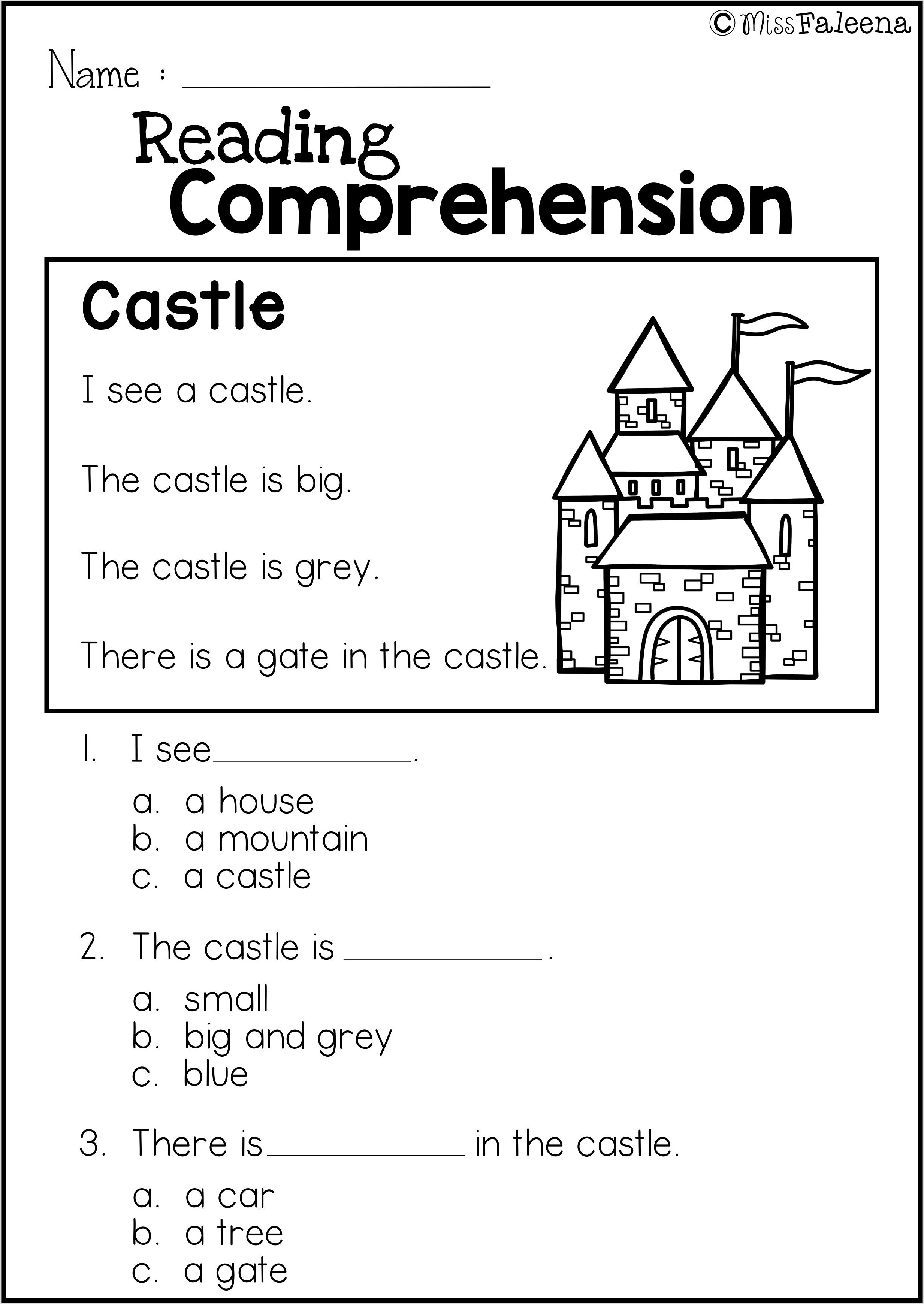 Reading Comprehension Worksheets Uk Ks1