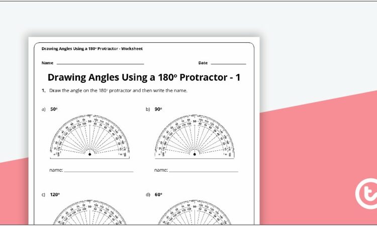 Reading Protractor Worksheet Answers