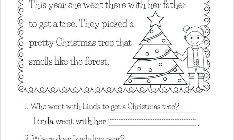 Reading Worksheet For Kindergarten