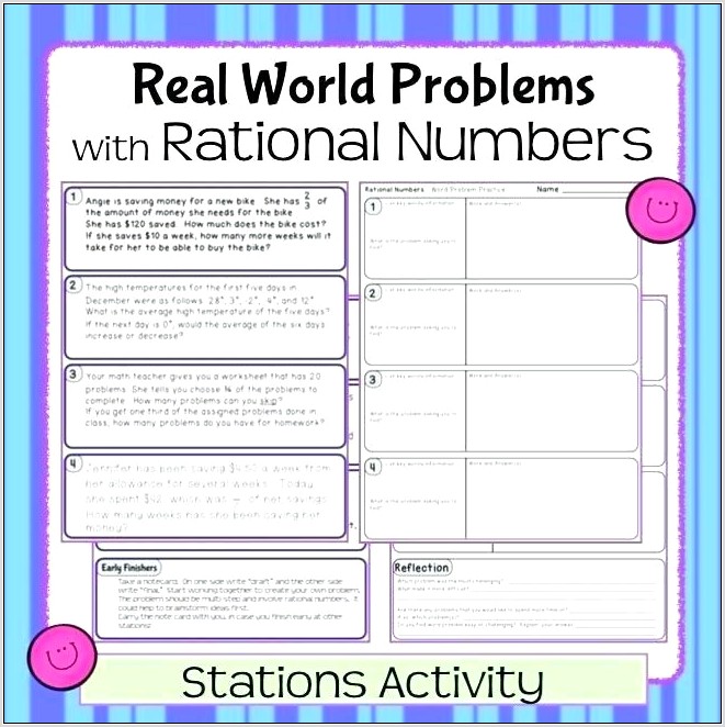 Real And Rational Numbers Worksheet