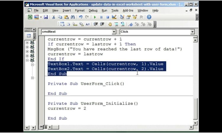 Refresh Sheet Using Vba