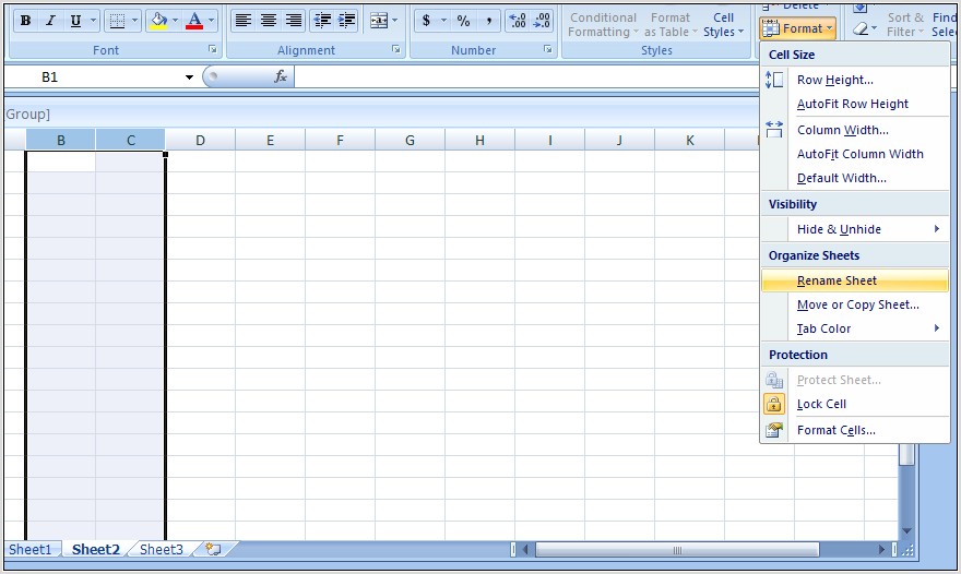 Rename Sheet Name Excel C