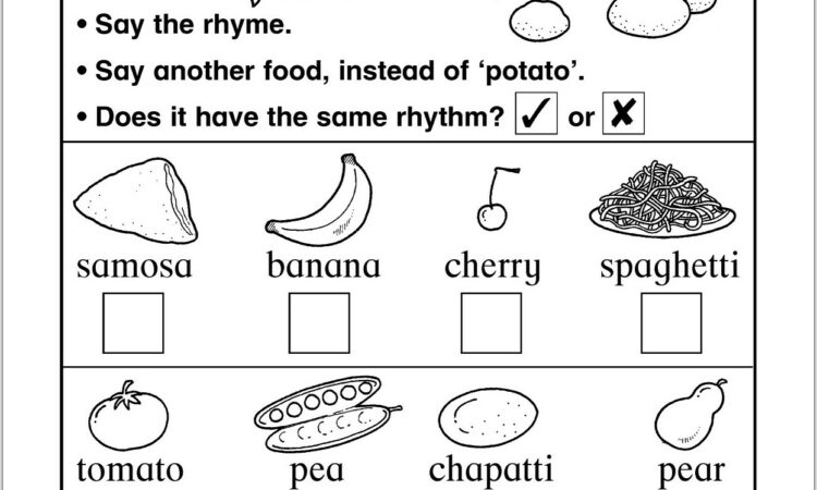 Rhyming Words Worksheet Tes