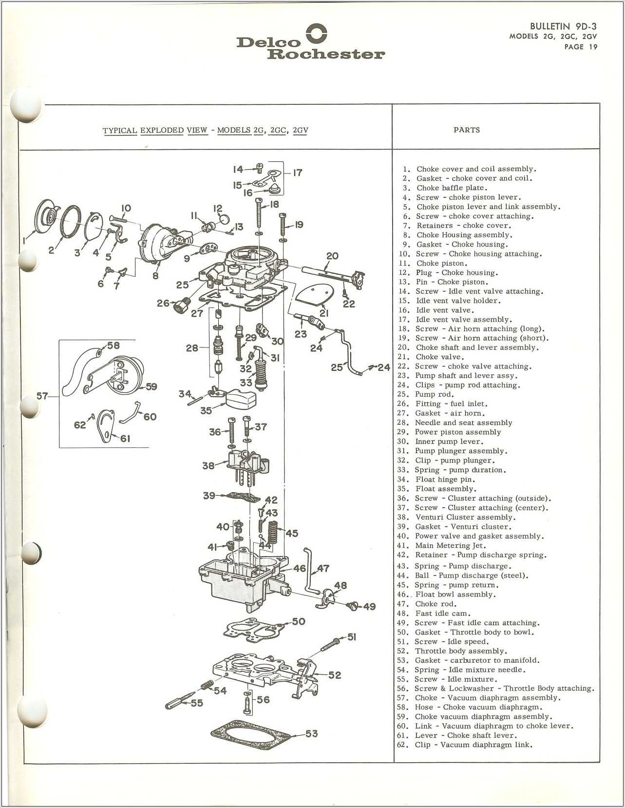 Rochester Quadrajet Carburetor Diagram