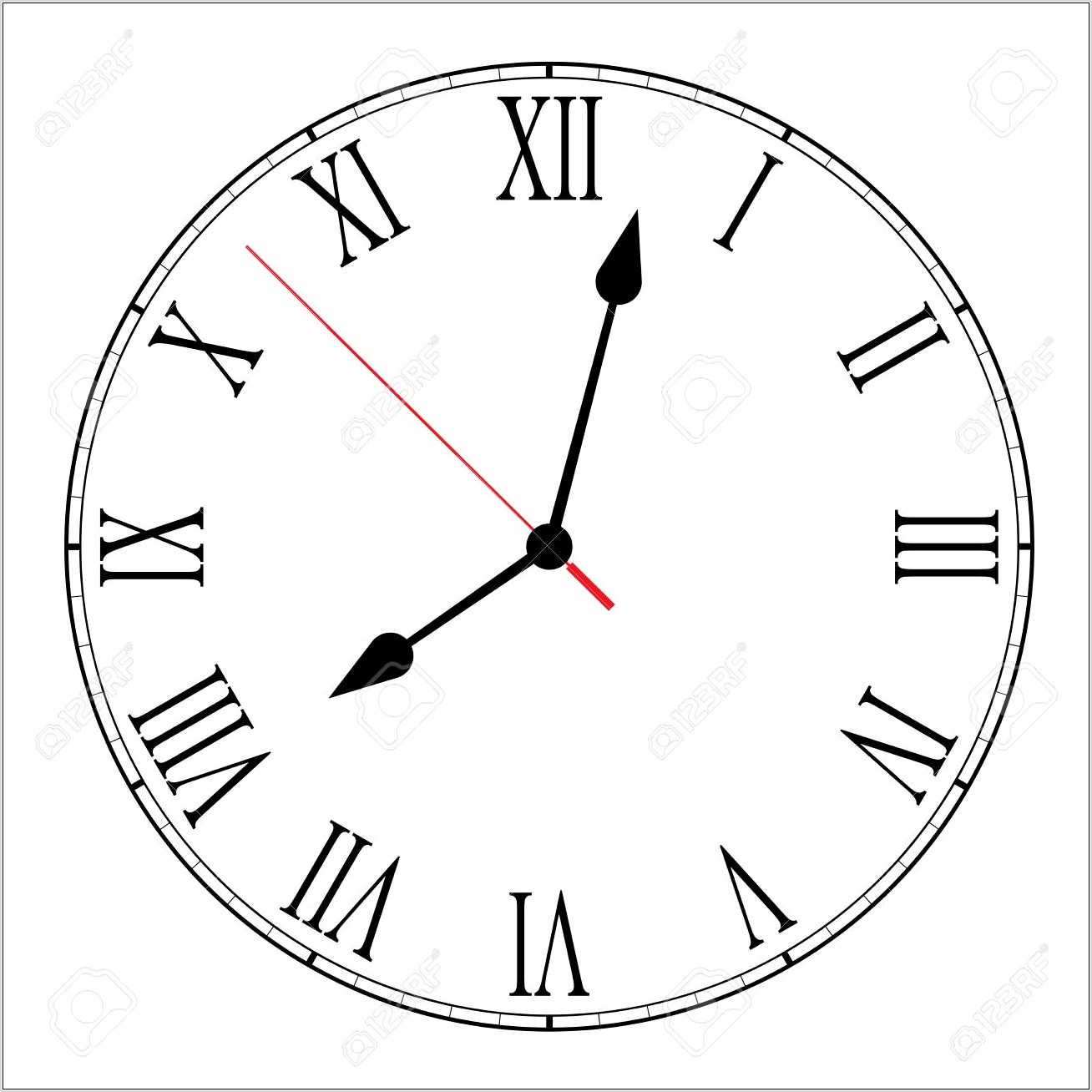 Roman Numeral Clock Worksheet