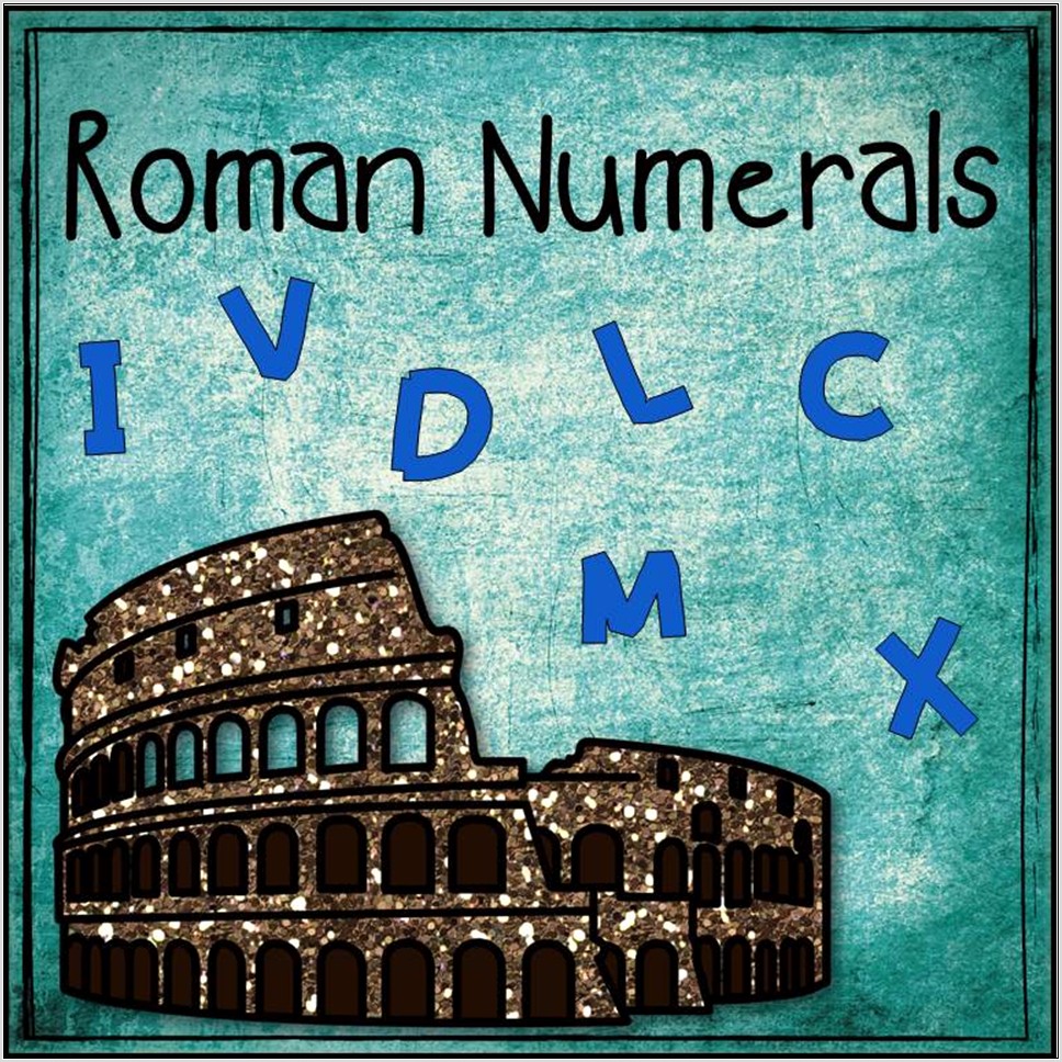 Roman Numerals Lessons Worksheet