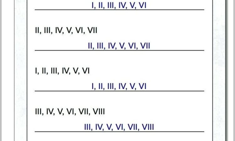 Roman Numerals Worksheet For Grade 3