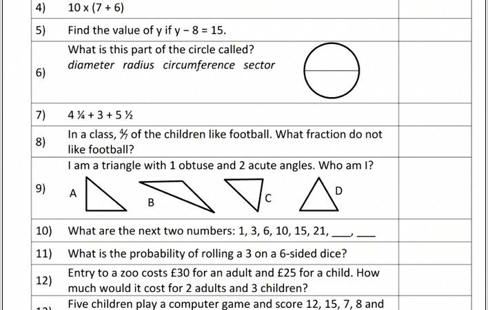 Roman Numerals Worksheet Year 7