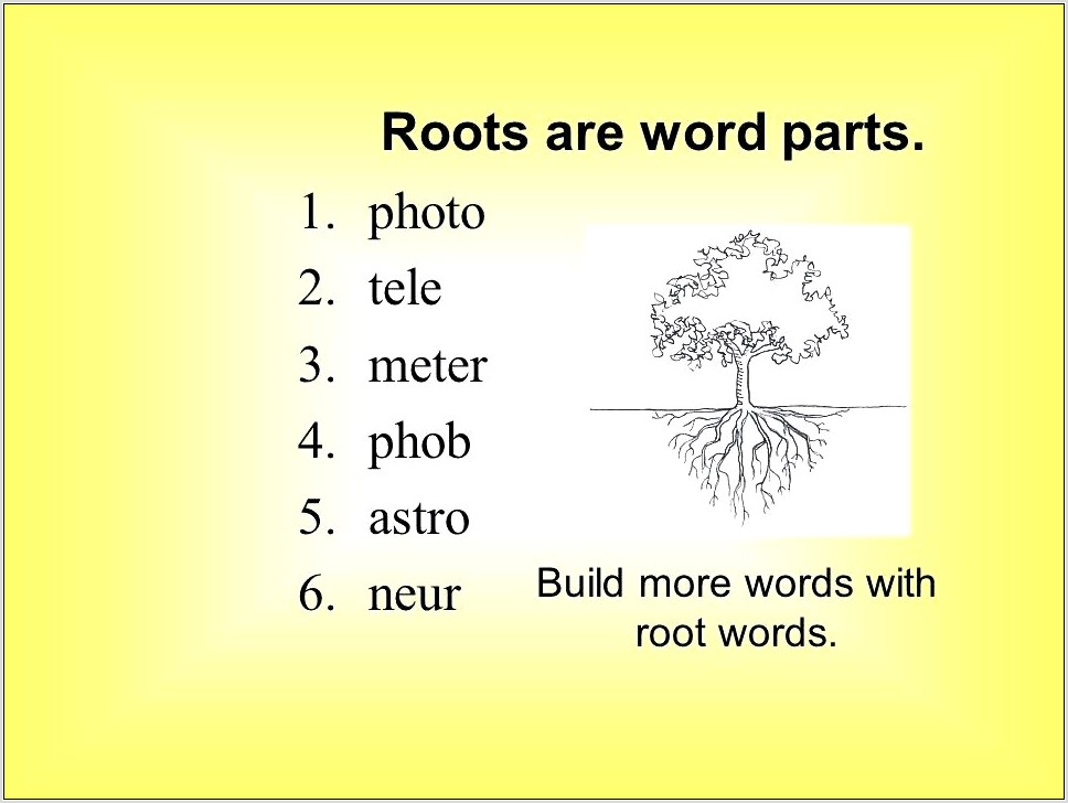 Root Word Worksheet High School