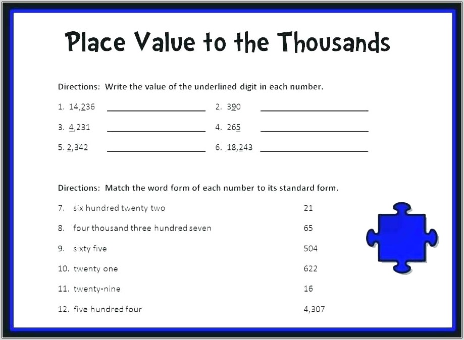 Rounding Numbers Worksheets First Grade