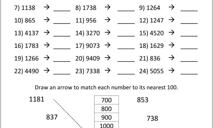 Rounding Off Numbers Worksheet Grade 2