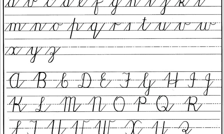 Russian Cursive Writing Worksheet