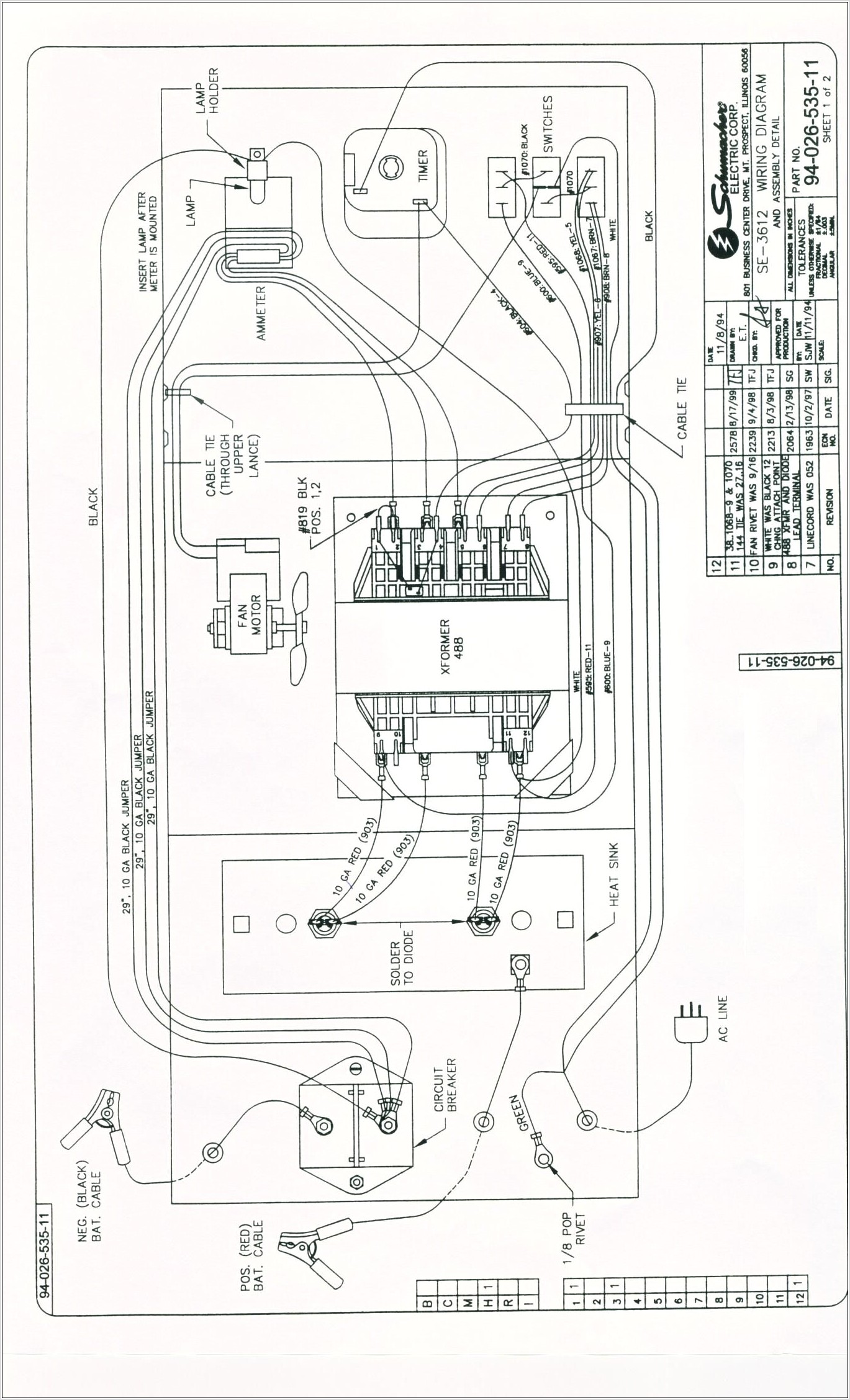 Schumacher Battery Charger Se 5212a Wiring Diagram