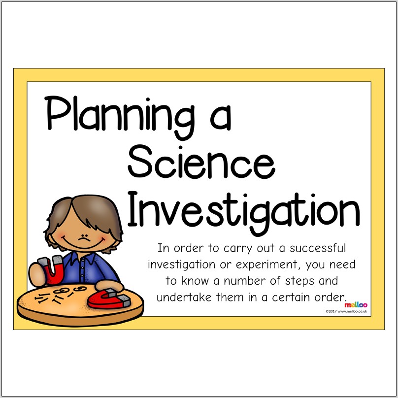 Science Investigation Worksheet Ks2