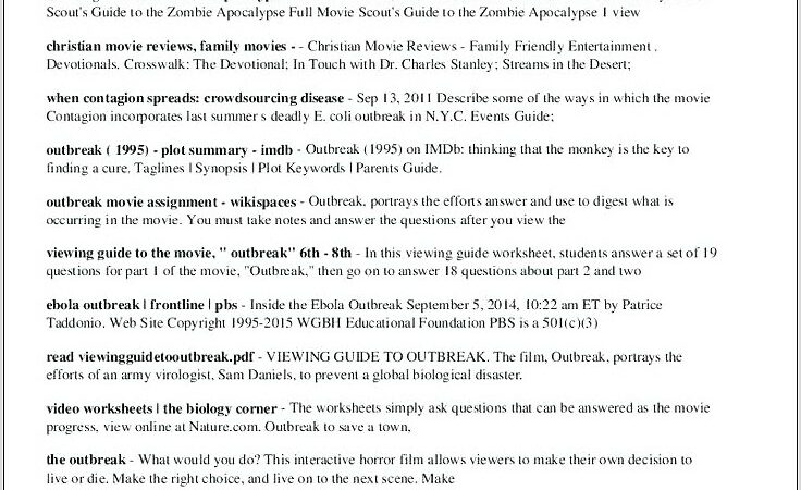 Science Movie Worksheet Answers