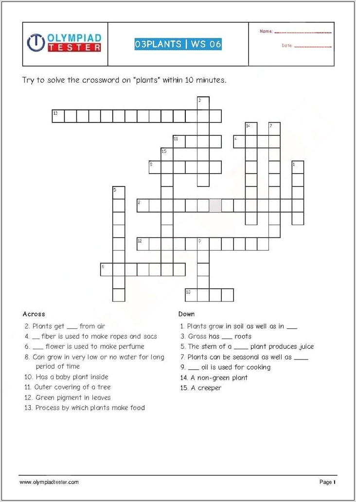 Science Worksheet Class 3