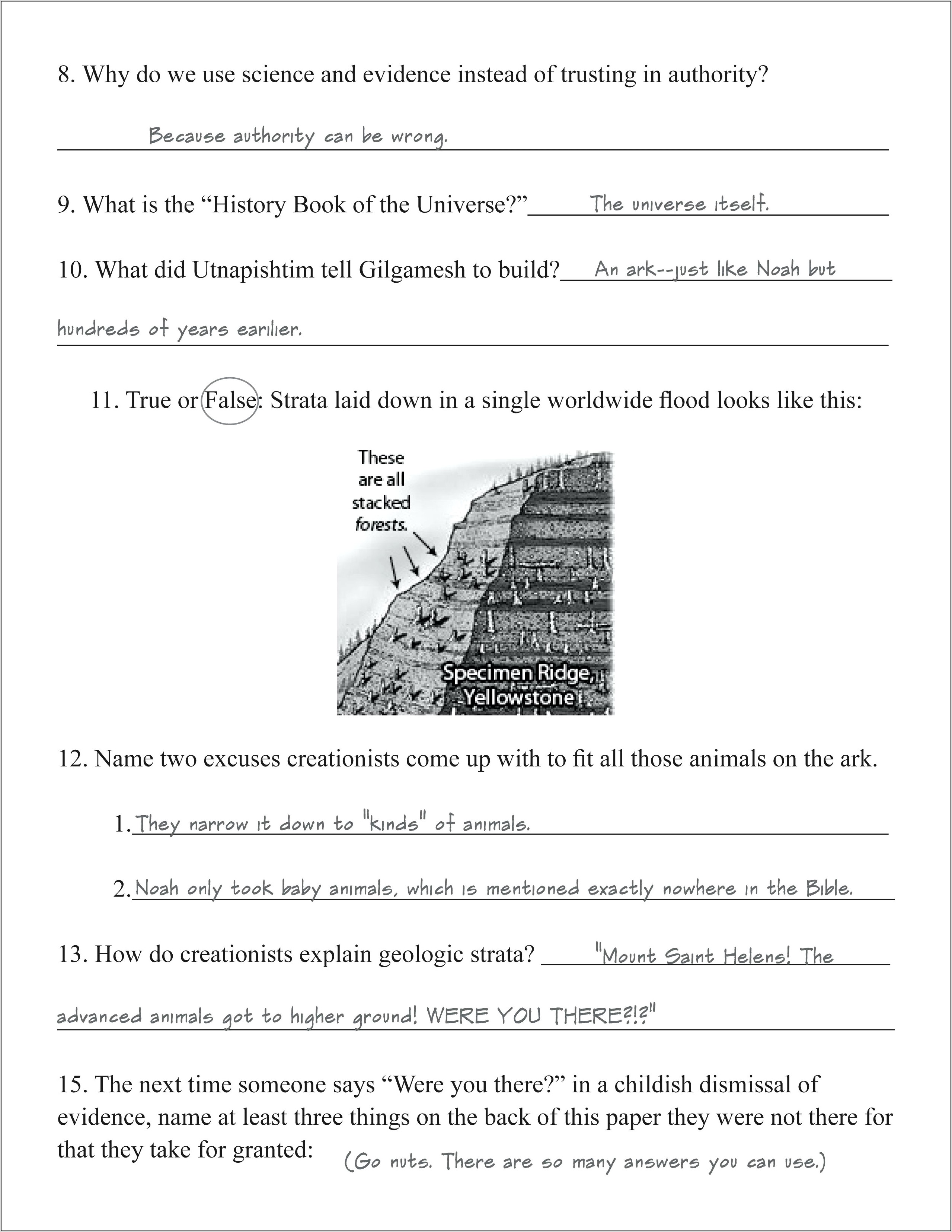 Science Worksheet For Class 3