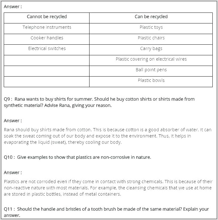 Science Worksheet Of Class 6