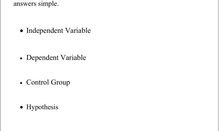 Science Worksheet Year 8