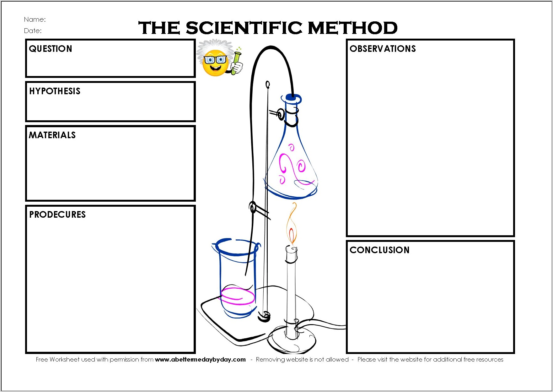 Scientific Method Activity Worksheet For Elementary Students