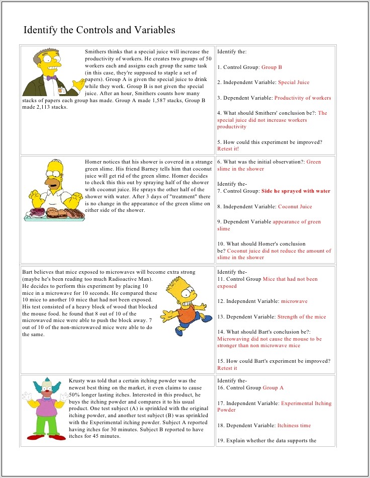 Scientific Method Investigation Worksheet