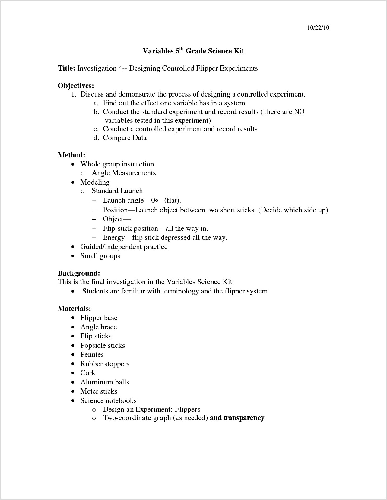 Scientific Method Practice Worksheet