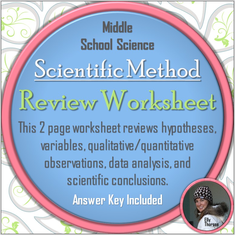 Scientific Method Review Worksheet Middle School
