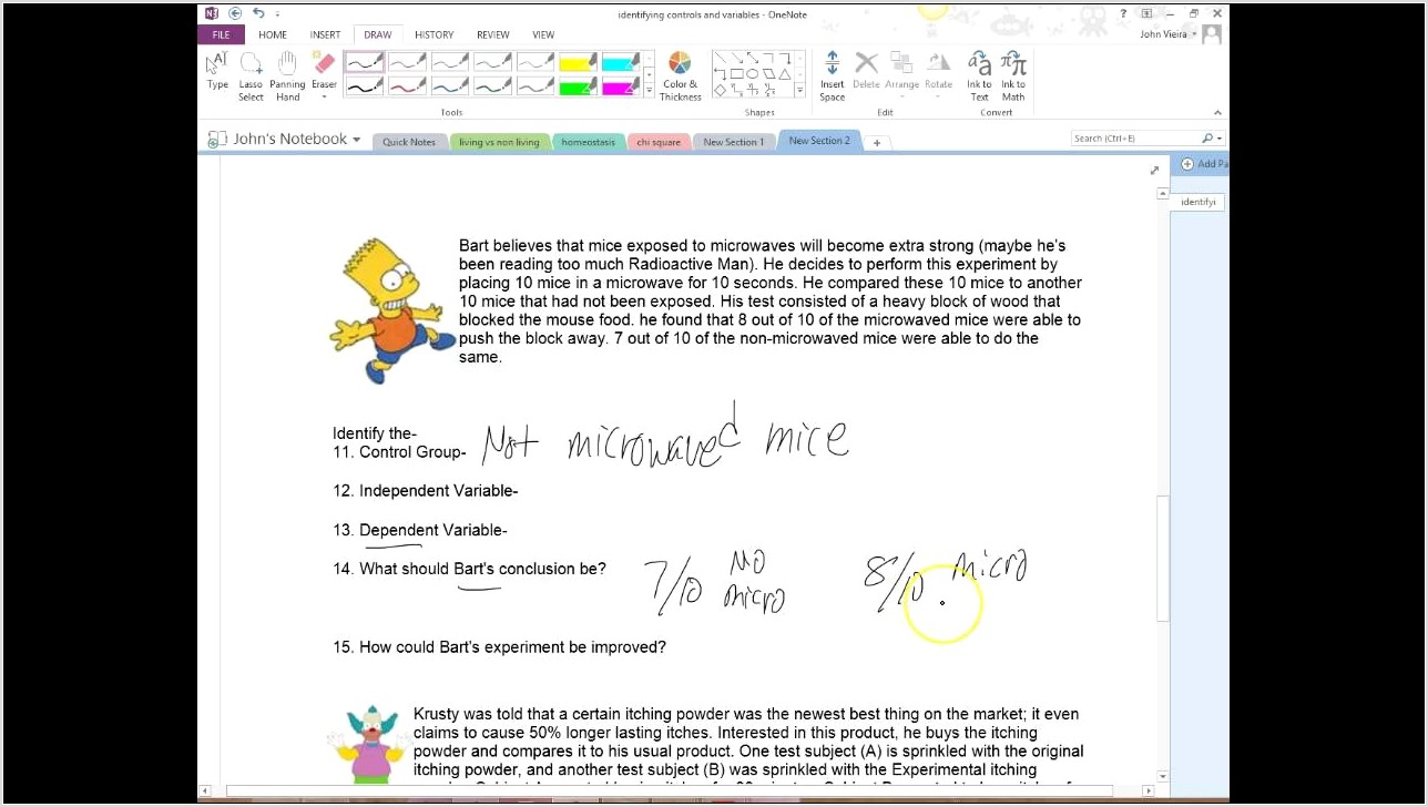 Scientific Method Simpsons Worksheet Answers