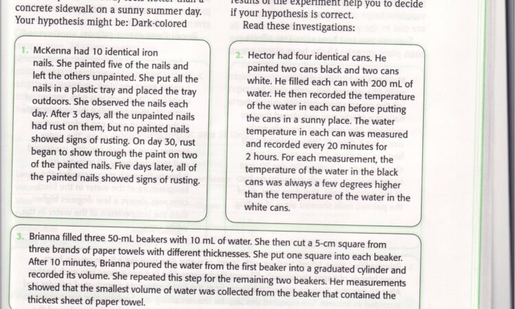 Scientific Method Worksheet Controls And Variables