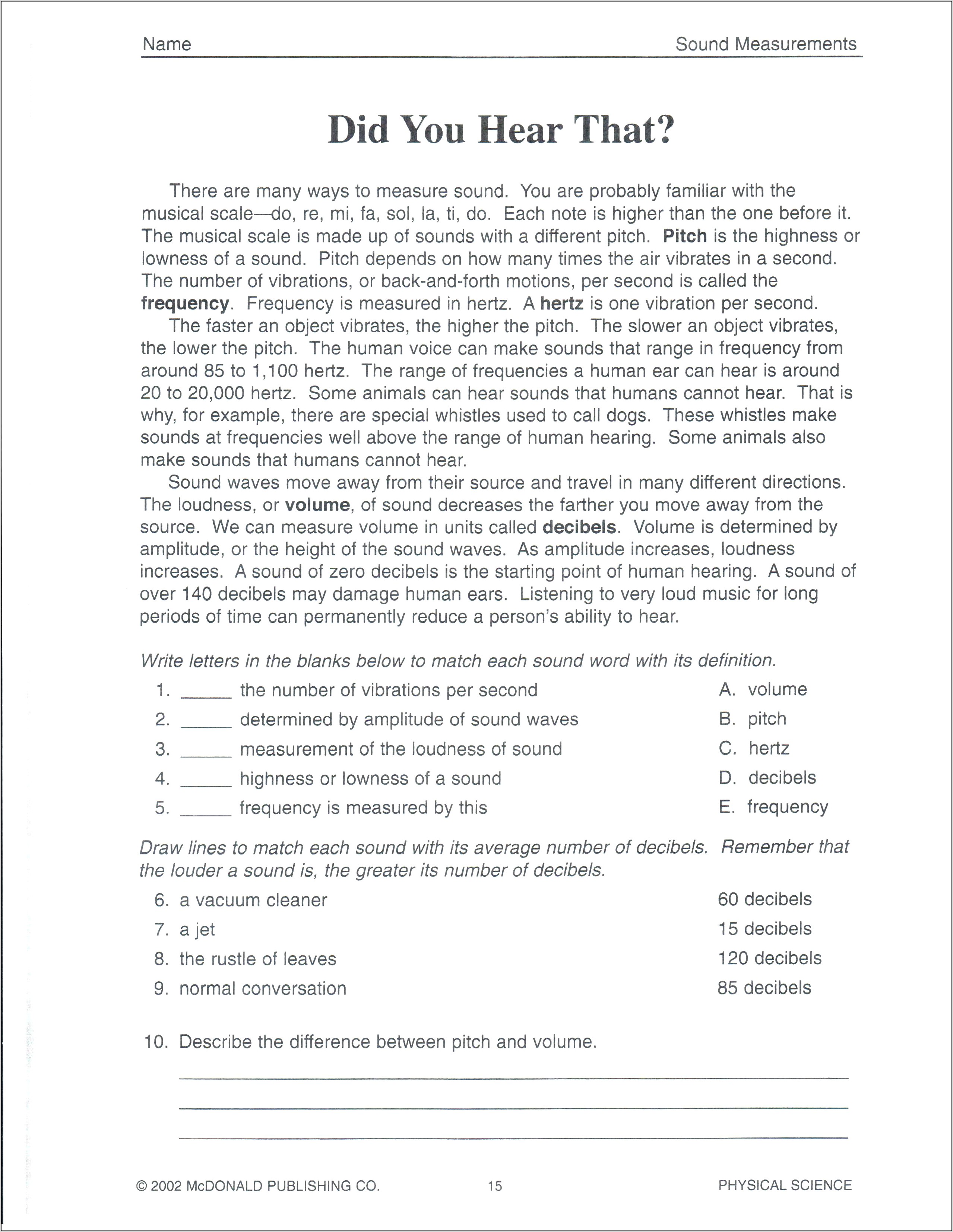 Scientific Method Worksheet For 4th Graders