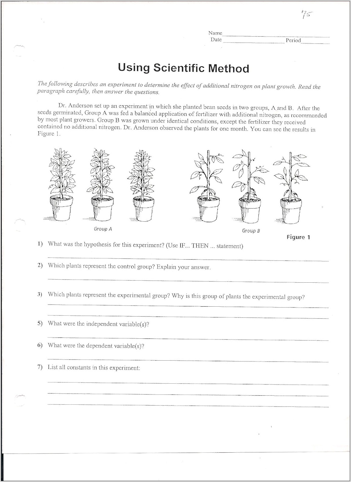 Scientific Method Worksheet Free