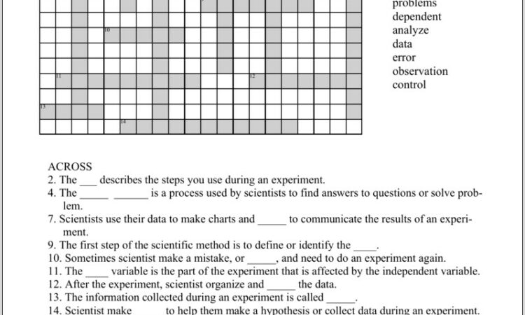 Scientific Method Worksheet Grade 9