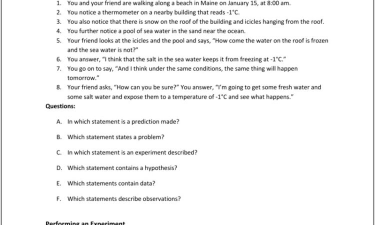 Scientific Method Worksheet Packet