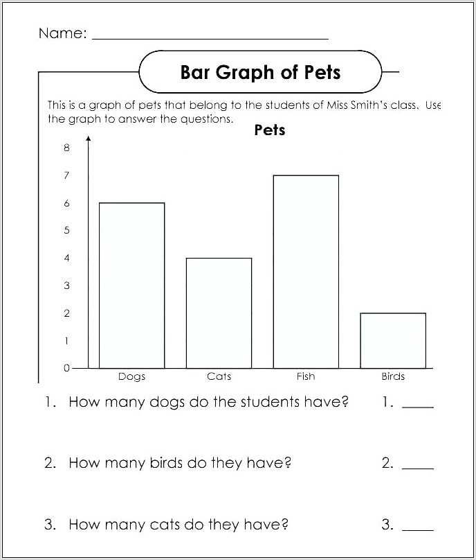 Second Grade Graphing Worksheet